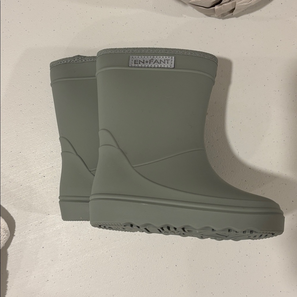 Kids' Olive Green Rain Boots